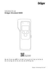 Dräger Alcotest 6000 Notice D'utilisation