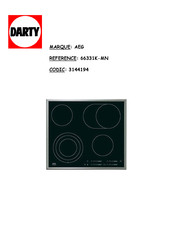 Electrolux AEG 66331 K-MN Notice D'utilisation