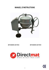 DIRECT MAT 200 PROE Manuel D'instructions