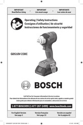 Bosch GDS18V-230C Consignes D'utilisation/De Sécurité