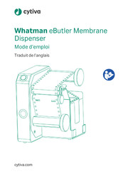 cytiva Whatman eButler Membrane Dispenser Mode D'emploi