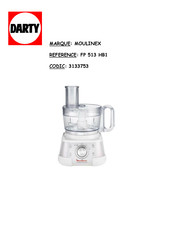 Moulinex masterchef 5000 FP 513 HB1 Mode D'emploi