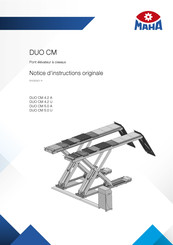 MAHA DUO CM 4.2 A Notice D'instructions Originale