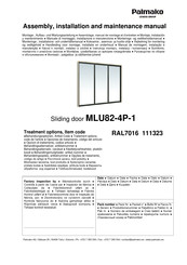 Lemeks Palmako MLU82-4P-1 Assemblage, Manuel De Montage Et D'entretien