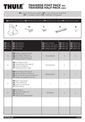 Thule TRAVERSE FOOT PACK 480 Instructions De Montage