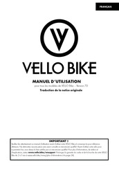 Vello Bike Plus Automatic Manuel D'utilisation