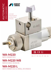 Anest Iwata WA-M220 WB Manuel D'instructions