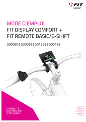 FiT DISPLAY COMFORT + Mode D'emploi