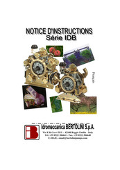 Bertolini IDB 1100 Notice D'instructions