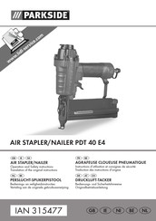 Parkside PDT 40 E4 Instructions D'utilisation Et Consignes De Sécurité