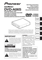 Pioneer LaserMemory DVD-A06S Mode D'emploi