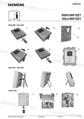 Siemens RCR10/433 Notice De Montage Et Mise En Service