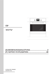 Amica EB 1013 Ts Série Notice D'utilisation