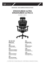 hjh OFFICE ERGOHUMAN ULTRA G 652312 Instructions De Montage