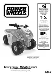 Power Wheels CLG98 Guide De L'utilisateur