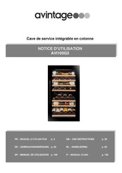 Avintage AVI105G2 Notice D'utilisation