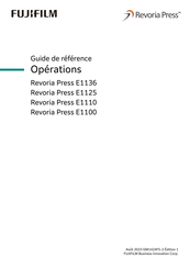 FujiFilm Revoria Press E1125 Guide De Référence