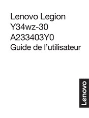 Lenovo Legion Y34wz-30 Guide De L'utilisateur