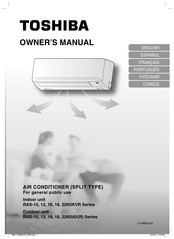 Toshiba RAS-13N3AVR Serie Manuel Du Propriétaire
