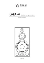 ADAM Audio S4X-V Manuel D'utilisation