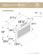 Forno Espresso FMWDR3093-30 Guide De Dimensions