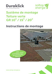 SOLTOP Duraklick GR 15 Instructions De Montage