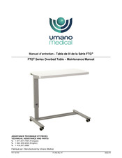 Umano Medical FTG Serie Manuel D'entretien