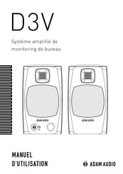 ADAM Audio D3V Manuel D'utilisation