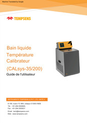 Tempsens CALsys-35/200 Guide De L'utilisateur