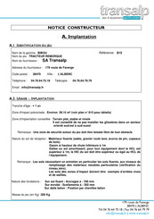 Transalp 815 Notice Constructeur