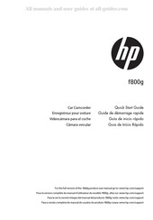 HP f800g Guide De Démarrage Rapide