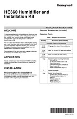 Honeywell HE360A1027 Instructions D'installation