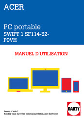 Acer SWIFT 1 SF114-32-P0VH Manuel D'utilisation