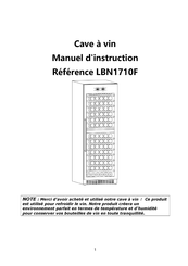 Le Chai LBN1710F Manuel D'instructions