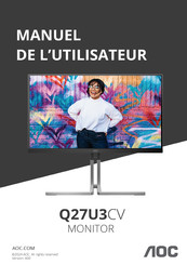 AOC Q27U3CV Manuel De L'utilisateur