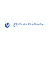 HP ENVY D411 Manuel De L'utilisateur