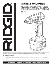 RIDGID R81030 Manuel D'utilisation