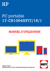 HP 17-CB1064NFI7/16/1 Manuel De L'utilisateur