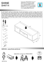 Forte SHINE SHNT14 Notice De Montage