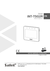 Satel INT-TSG2R Notice Utilisateur