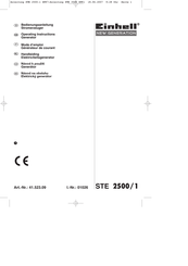 EINHELL STE 2500-1 Mode D'emploi