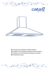 Cata V3-S600 BK Instructions Pour L'installation, L'utilisation, L'entretien