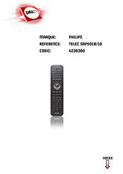 Philips SRP5018 Mode D'emploi