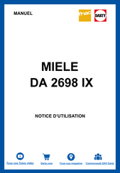 Miele DA 2698 IX Mode D'emploi Et Instructions De Montage