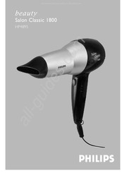 Philips beauty Salon Classic 1800 HP4895/00 Mode D'emploi