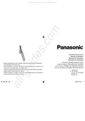 Panasonic EH-SE60VP Manuel D'utilisation