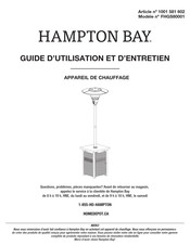 HAMPTON BAY FHGS80001 Guide D'utilisation Et D'entretien