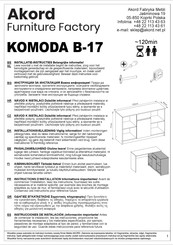 Akord B-17 Instructions D'installation