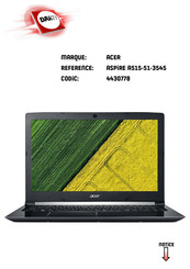 Acer Aspire 5 A515-51G Manuel D'utilisation