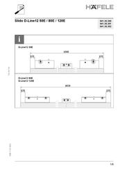 Häfele Slido D-Line12 50E Instructions De Montage